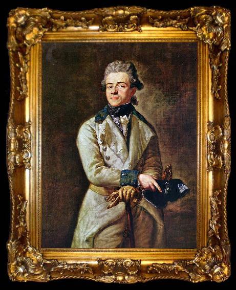 framed  Anton  Graff Portrat des Erbprinzen Heinrich XIII, ta009-2